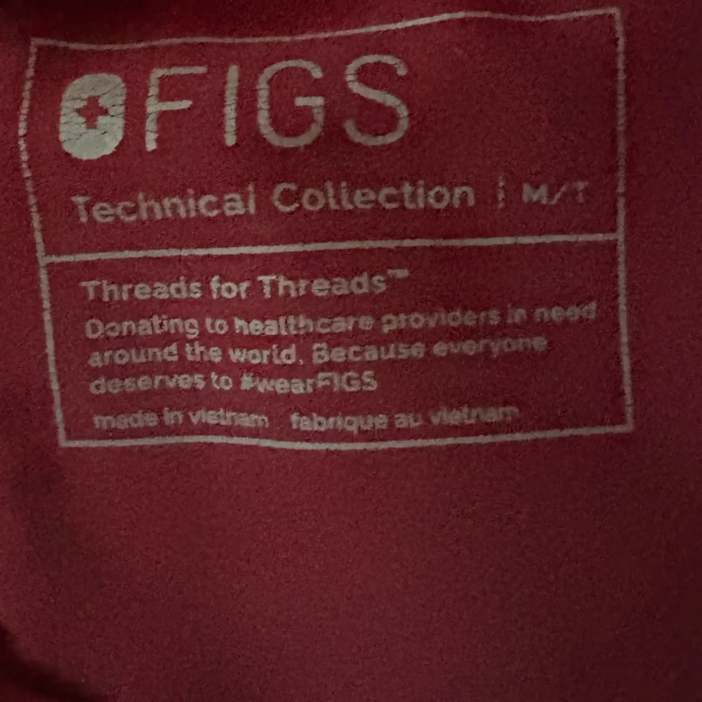 Figs Zamora Burgundy Jogger Scrub Pants Size M/T - Picture 4 of 6